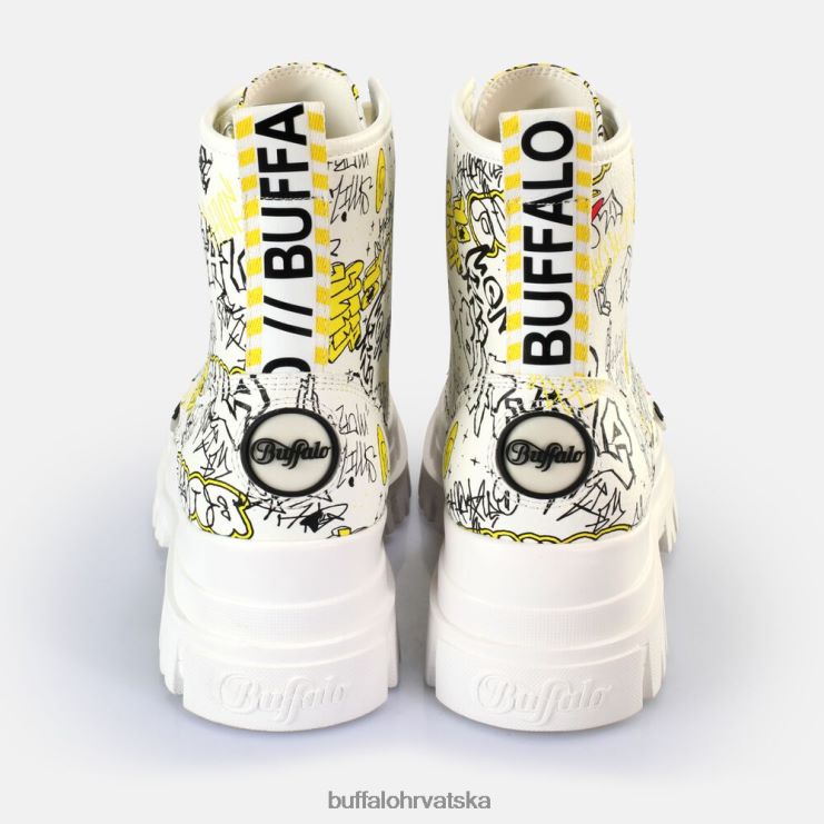 bijeli grafit Buffalo aspha lace up hi gležnjača vegan |čizme TDD6T438